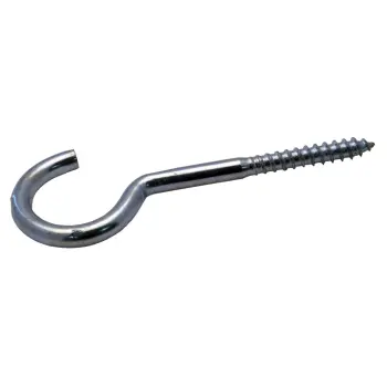 Schroefhaken zwaar ijzer gegalvaniseerd | Cup-hooks heavy type iron galvanized | Wäscheleinehaken Eisen glanzverzinkt | Crochets d'armoires forts acier zingué