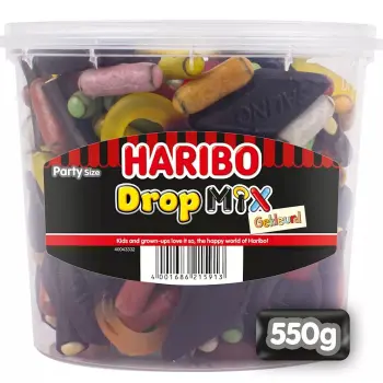 Drop Haribo mix gekleurd 550gr