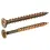 Spaanplaatschroeven platkop Pozidriv geelverzinkt | Chipboard screws countersunk head Pozidriv yellow zincplated | Spanplattenschrauben Senkkopf Pozidriv gelbverzinkt | Vis à bois tête fraisée Pozidriv zingué jaune