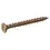 Spaanplaatschroeven platkop Pozidriv geelverzinkt | Chipboard screws countersunk head Pozidriv yellow zincplated | Spanplattenschrauben Senkkopf Pozidriv gelbverzinkt | Vis à bois tête fraisée Pozidriv zingué jaune