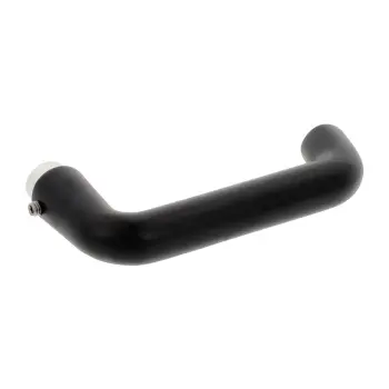Deurkruk gatdeel aluminium zwart D-model