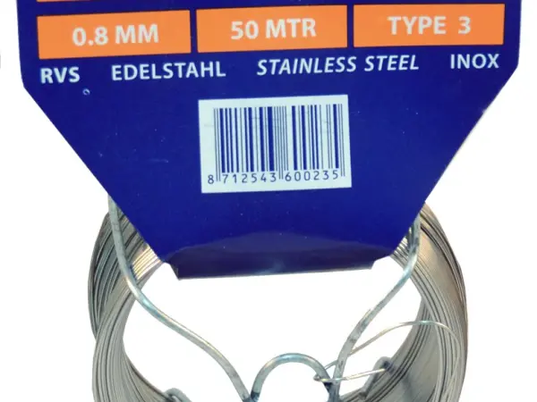 Binddraad RVS A2 | Tie wire AISI 304 | Bindedraht Edelstahl A2 | Fil de fer inox A2