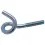 Krulhaken metrisch ijzer gegalvaniseerd | Curlhooks metric iron galvanized | Spiralhaken mit Eisengewinde Eisen glanzverzinkt | Crochets de boucle métriques acier zingué