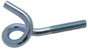 Krulhaken metrisch ijzer gegalvaniseerd | Curlhooks metric iron galvanized | Spiralhaken mit Eisengewinde Eisen glanzverzinkt | Crochets de boucle métriques acier zingué
