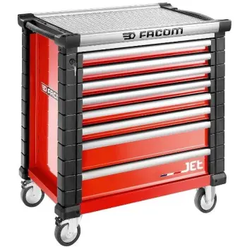 Facom gereedschapswagen JET 8 laden M4 rood