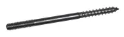 Stokeinden zonder zeskant ijzer gegalvaniseerd | Hangerbolts without hexagon iron galvanized | Stockschrauben ohne Sechskant Eisen glanzverzinkt | Goujons sans 6pans acier zingué