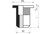 Afbeelding Masterfix blindklinkmoer mastergrip staal (verzinkt) open type/cilinderkop MFX 23-CO