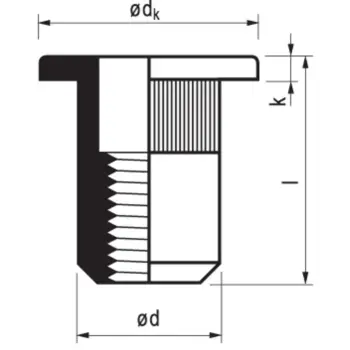 Afbeelding Masterfix blindklinkmoer mastergrip staal (verzinkt) open type/cilinderkop MFX 23-CO