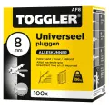 Afbeelding Toggler alligator plug + flens af8 ø8mm wanddikte > 12,5mm