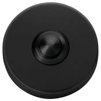 Beldrukker rond rvs mat zwart Oxloc