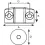 Lijntekening DX magneetsnapper hoekmodel