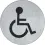 Symboolplaat invalide toilet Oxloc