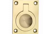 Wb luikring messing glans 31x44