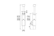 Deurvastzetter alu f1 120mm