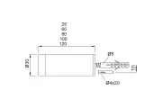 Kws wandbuffer 60mm             rvs
